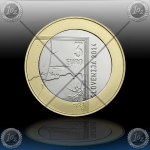 3 EVRO SLOVENIJA 2014 " JANEZ PUHAR " BARVNI